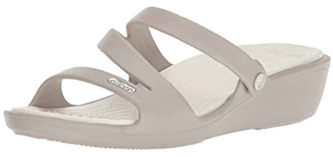 Crocs Women's Patricia - Mini Wedge Slip Resistant Sandal