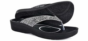 Aerothotic Women's Original - Supportive Flip Flop for The Beach