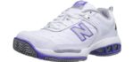 New Balance Women's WC806 - Stability Tennis Shoe for Flat feet