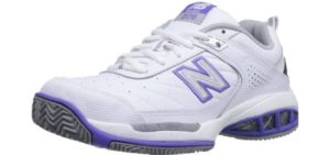 New Balance Women's WC806 - Stability Tennis Shoe for Flat feet