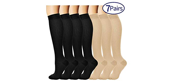 The Best (Selected) Women's Compression Socks (May-2024) - Best Shoes ...