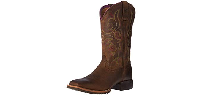 Ariat Women's Hybrid Rancher - Ranching Work Boot with Slip Resistant Sole