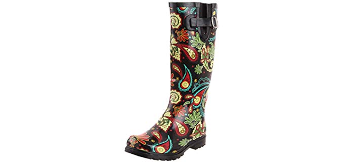 Nomad Women's Puddles - Colorful Wellington Boots for Gardening