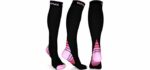 Physix Gear Women's Athletic - Comfortable Compression Socks