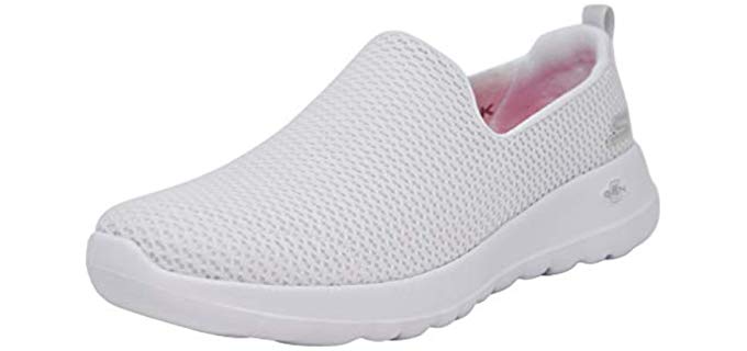 Skechers Women's Go Walk Joy Walking Shoe, White 7 M US