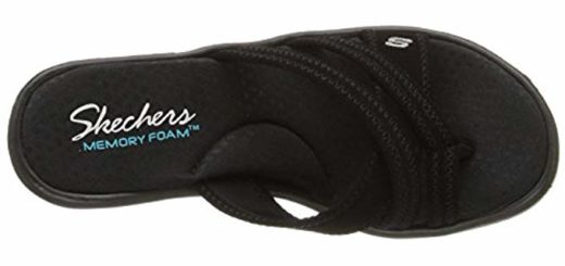 skechers flip flops with memory foam