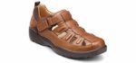 Dr. Comfort Men's Chestnut - Arthritis Heeled Dress Shoe