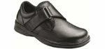 Orthofeet Men's Broadway - Extra Depth Dress Shoes for Knee problems
