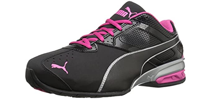 PUMA Women's Tazon 6 WN's fm Cross-Trainer Shoe, Black Silver/Beetroot Purple, 8.5 M US