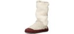 Acorn Women's Slouch - Bootie Slippers with Rubber Soles