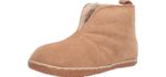 Minnetonka Women's Tucson - Lined Bootie Slippers with Rubber Sole