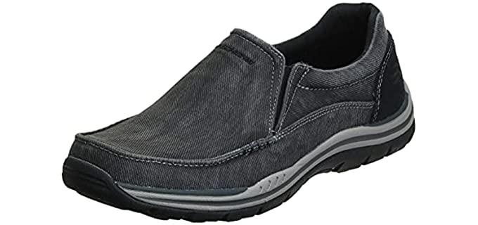 Skechers Men's Expected Avillo Moccasin - Canvas Shoe for Hip Pain