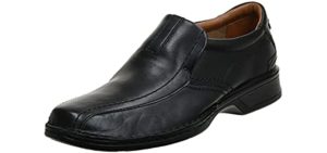 Clarks Men's Escalade - Arch Support Loafers for Plantar Fasciitis