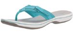 Clarks Women's Breeze Sea - Flip Flop Sandals for Overpronation