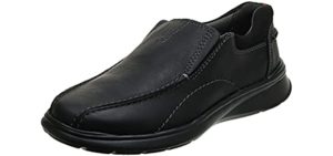 Clarks Men's Cotrell Loafer - Slip Resistant Work Shoe