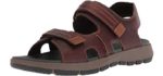 Clarks Men's Brixby Shore - Orthopedic  Leather Sandals