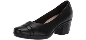 Clarks Women's Mae Pump - Achilles Tendinitis Dress Shoe