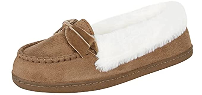 Jessica Simpson Women's Micro Suede - Narrow Fit Slippers