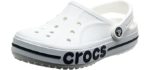 Crocs Men's Bayaband - Banded Shoe for Plantar Fasciitis