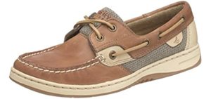 Sperry Women's Bluefish - Leather Boat Shoe for Plantar Fasciitis