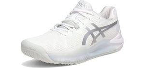 Asics Men's Gel Resolution 8 - Tennis Shoe for Hallux Rigidus