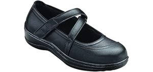 Orthofeet Women's Gramercy - Dress Shoe for Standing All Day