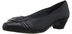 Hush Puppies Women's Pleats Be With You - Dress Shoe for Plantar Fasciitis