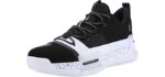 Peak Men's Flash - Black and White High Top Basketball Shoes