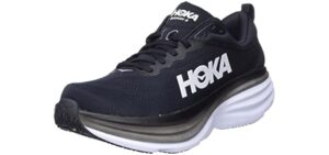 Hoka Men's Bondi 8 - Rocker Sole Running and Walking Shoe