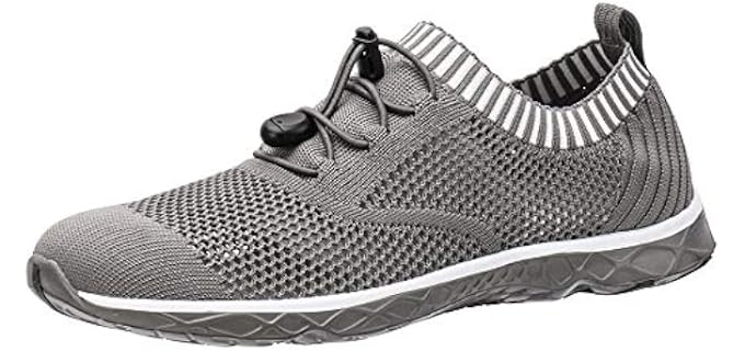 ALEADER Men's Adventure Aquatic Water Shoes Overcast Gray 12 D(M) US