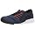 ASICS Men's fuzeX Knit, Blue/Black/Tomato, 6.5 D