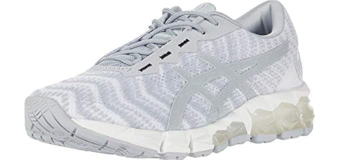 ASICS Women's Gel-Quantum 180 5 Running Shoes, 9, Piedmont Grey/Piedmont Grey