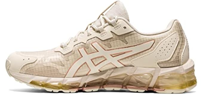 ASICS Women's Gel-Quantum 360 6 Sportstyle Shoes, 9.5, Birch/Rose Gold