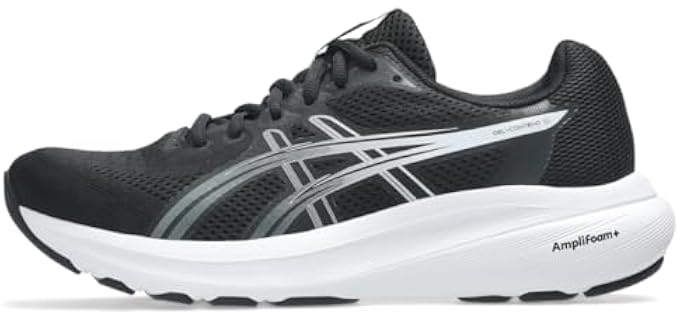ASICS Women's Gel-Contend 10 Running Shoes, 7, Black/White