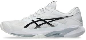 ASICS Men's Solution Speed FlyteFoam 4 Tennis Shoes, 10.5, White/Black