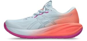 ASICS Women's Gel-Cumulus 28 Running Shoes, 11, Sky/Sun Coral