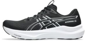 ASICS Men's GT-2000 14 Running Shoes, 12, Black/White