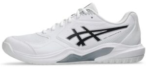 ASICS Men's Gel-Dedicate 9 Tennis Shoes, 10.5, White/Black