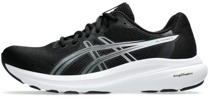 ASICS Men's Gel-Contend 10 Running Shoes, 9, Black/White