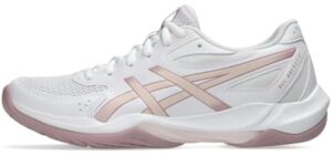ASICS Women's Gel-Rocket 12 Volleyball Shoes, 9, White/Pearl Pink