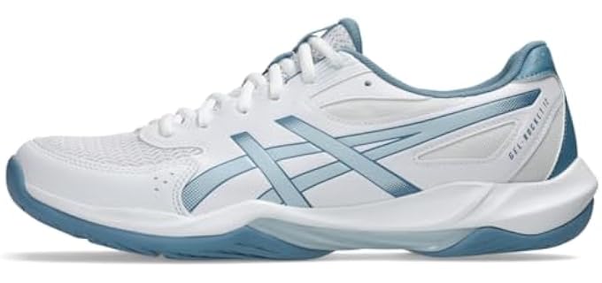 ASICS Men's Gel-Rocket 12 Volleyball Shoes, 11, White/Cool Grey