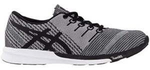 ASICS Men's fuzeX Knit, Carbon/Black/White, 12 D