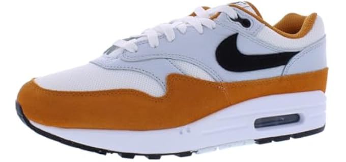 Air Max 1 Trainers for Men - White Black Monarch 101 by Nike