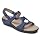 Aravon womens Power Comfort S Strap Sandal Blue Multi 5