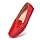 BEAUSEEN Red Penny Loafers for Women Size 9 Genuine Leather Women's Driving Loafers,9 US