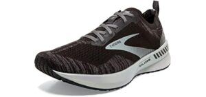Brooks Men's Bedlam 3 Running Shoe - Black/Blackened Pearl/White - 8