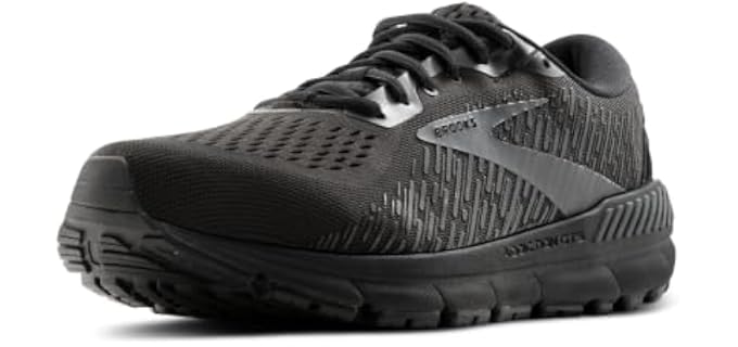 Brooks Men's Addiction GTS 15 Supportive Running Shoe - Black/Black/Ebony - 11 X-Wide