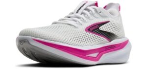 Brooks Women’s Hyperion 3 Neutral Running Shoe - White/Luminary/Cyber Pink - 8.5 Medium
