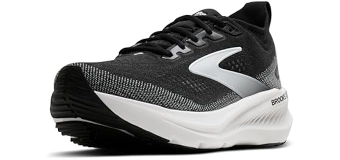 Brooks Women’s Glycerin GTS 23 Supportive Running Shoe - Black/Grey/White - 8.5 Medium