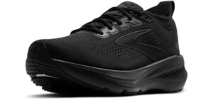 Brooks Men’s Glycerin GTS 23 Supportive Running Shoe - Black/Black/Ebony - 10 Medium